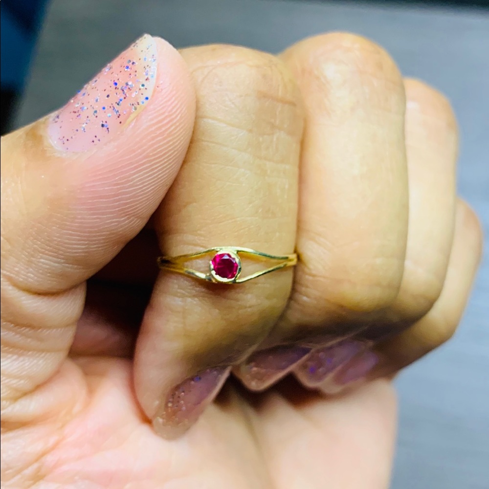 18k gold ultra thin ring